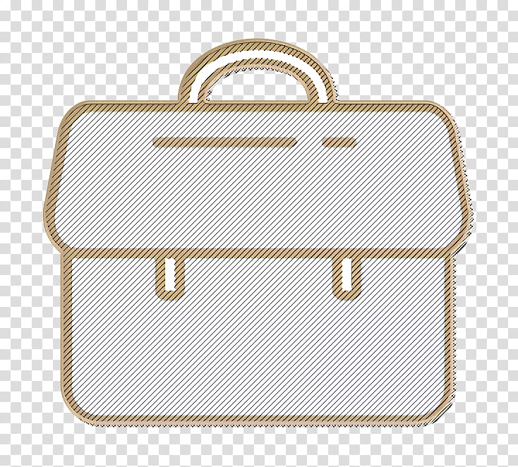 facebook icon fb icon job icon, Bag, Handbag, Briefcase, Material Property, Suitcase, Beige, Rectangle transparent background PNG clipart