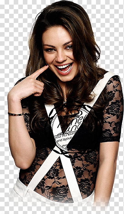with Mila Kunis  transparent background PNG clipart