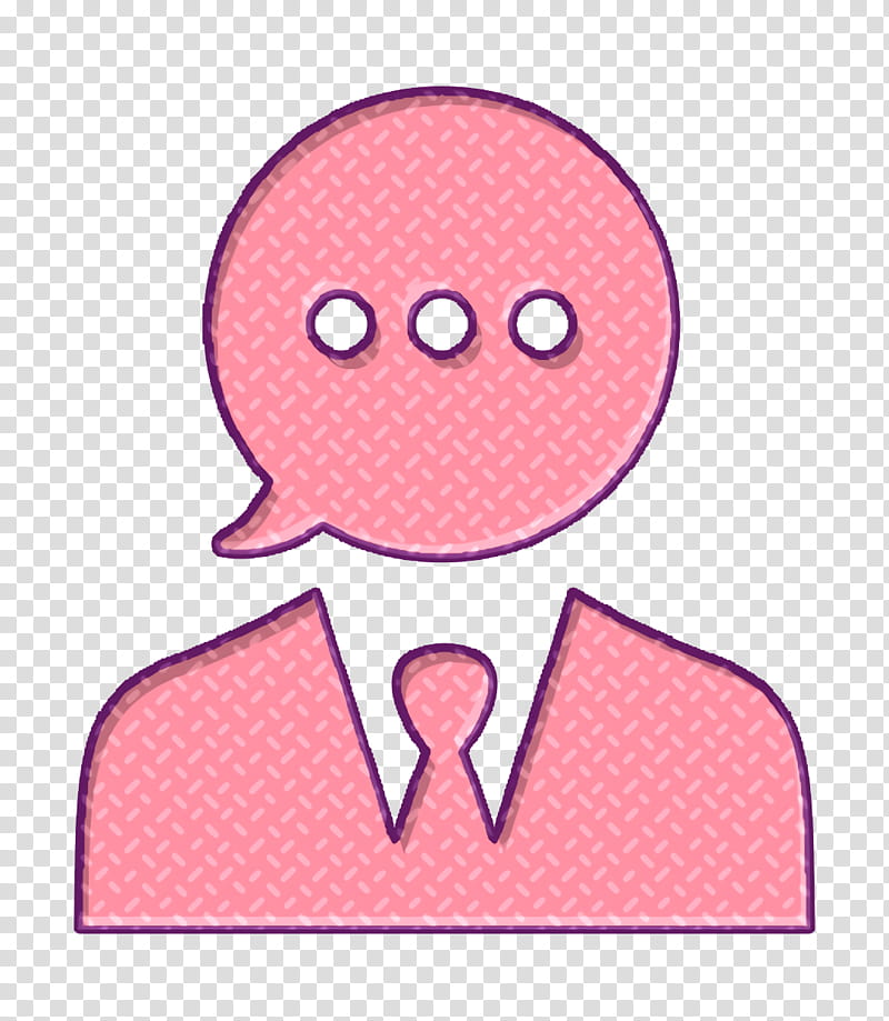 Business Seo Elements icon Job icon people icon, Businessman Icon, Pink, Cartoon, Line, Smile transparent background PNG clipart