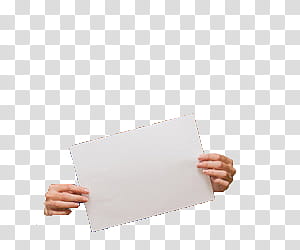 hand holding paper png