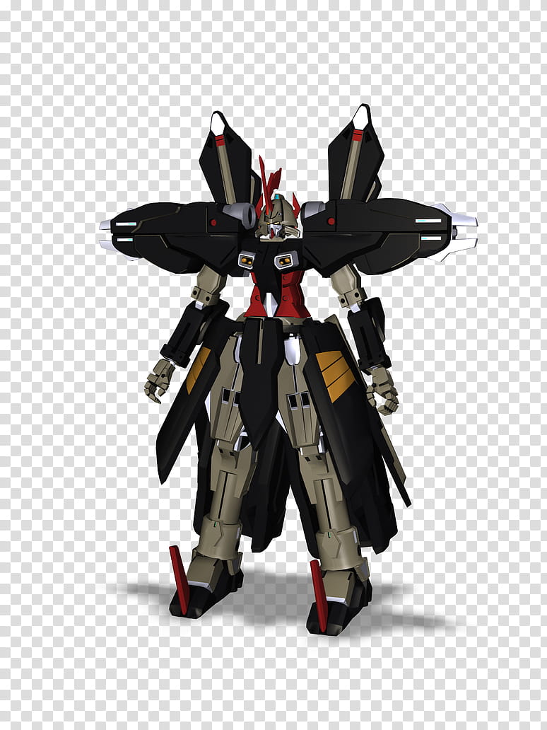 OZ-AGX Hydra Gundam ver. Rel Front, black, red, and gray Gundam action figure transparent background PNG clipart