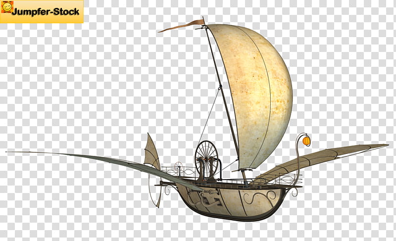 Fantasy Flying Machines , grey and brown airship illustration transparent background PNG clipart