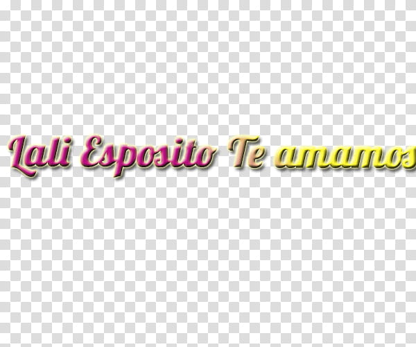 Texto Lali Esposito te amamos transparent background PNG clipart