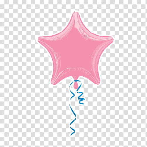 Balloons, pink -lobed star balloon transparent background PNG clipart