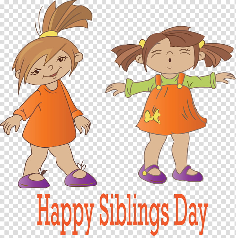 Siblings Day Happy Siblings Day National Siblings Day, Cartoon, Child, Sharing, Gesture, Play, Playing With Kids, Toddler transparent background PNG clipart