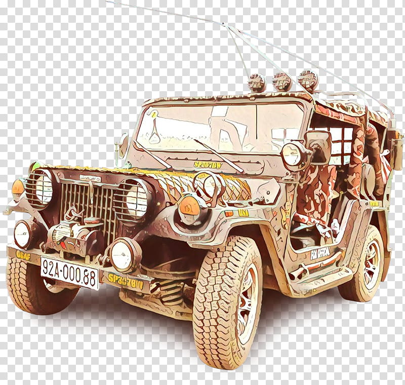 Classic Car, Cartoon, Antique Car, Jeep, Model Car, Vehicle, Offroad Vehicle, Vintage Car transparent background PNG clipart