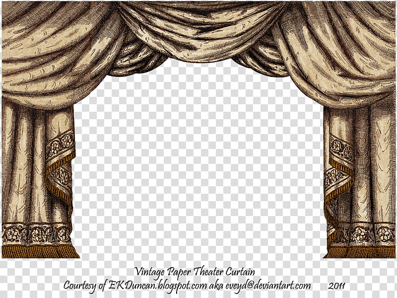 Brown Paper Theater Curtain, beige stage curtain transparent background PNG clipart