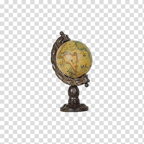 Medieval, brown desk globe transparent background PNG clipart