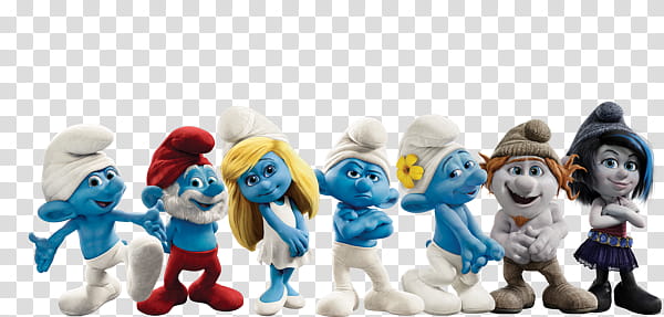 Smurfs, Smurf characters transparent background PNG clipart