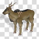 Spore creature Common eland male , brown animal illustration transparent background PNG clipart