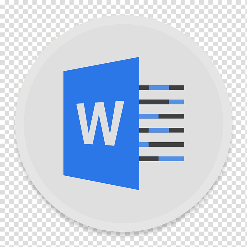 Button UI Microsoft Office , Microsoft Word logo transparent background PNG clipart