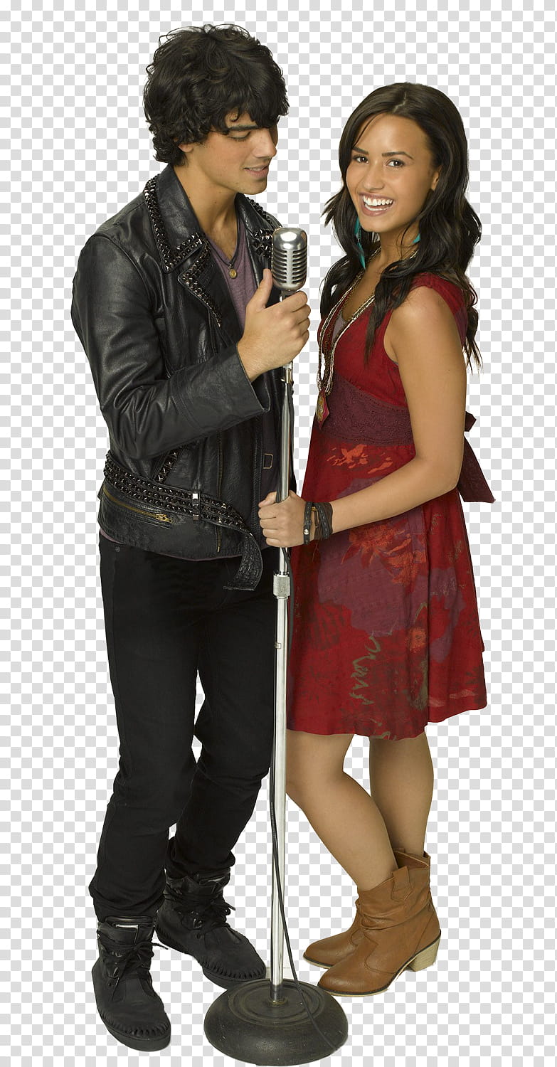 Camp Rock , Nick Jonas and Demi Lovator transparent background PNG clipart