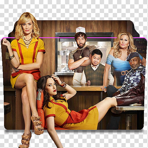 Broke Girls series and season icons,  Broke Girls ( transparent background PNG clipart