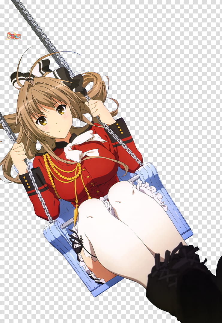 Sento Isuzu (Amagi Brilliant Park), HD Render v, girl in red long-sleeved top transparent background PNG clipart