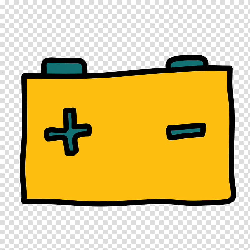 Battery, Cartoon, Drawing, Animation, Electric Battery, Comics, Yellow, Bag transparent background PNG clipart