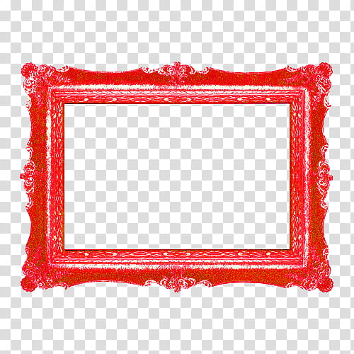 red frame transparent background PNG clipart