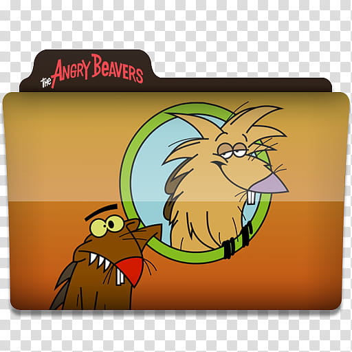 Windows TV Series Folders A B, The Angry Beavers folder transparent background PNG clipart