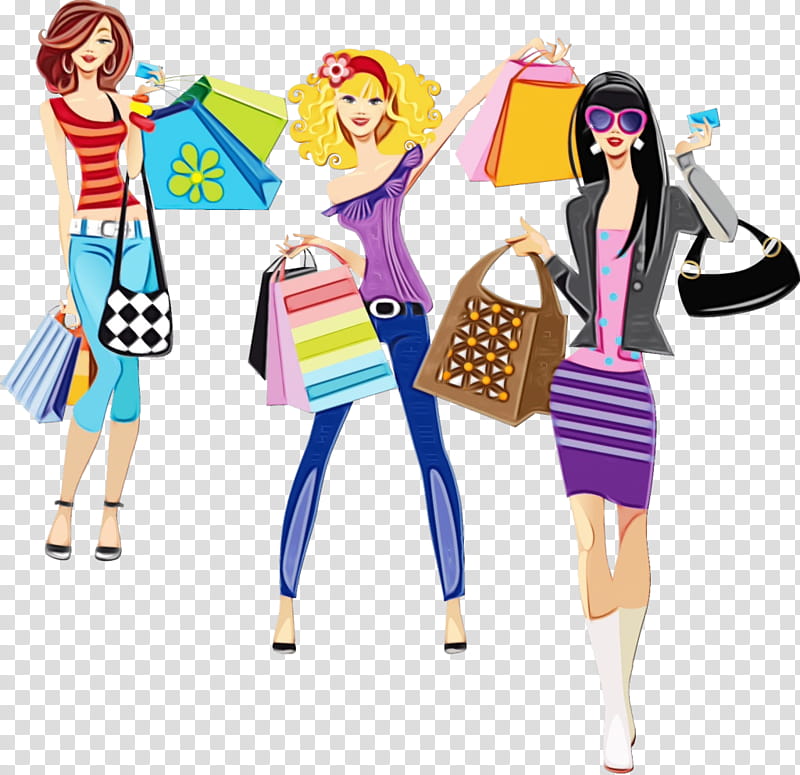 Barbie, Shopping, Fashion, Clothing, Online Shopping, Dress, Shopping Bag, Woman transparent background PNG clipart