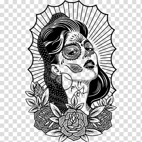 Book Drawing, Tattoo, Face Tattoo, Sleeve Tattoo, Tattoo Artist, Decal, Calavera, Chicano Art Movement transparent background PNG clipart