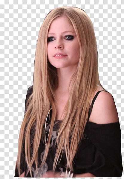 Avril Lavigne, Avril Lavigne in black top transparent background PNG clipart