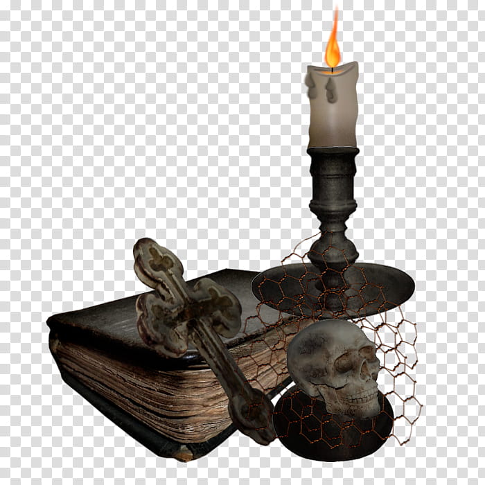 Autumn, book, cross, and candle transparent background PNG clipart