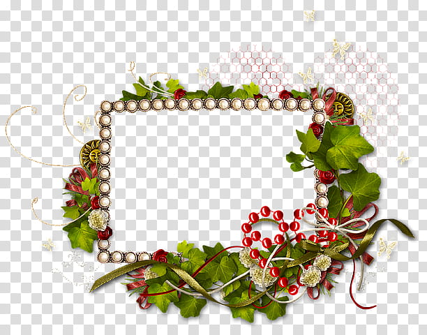frame, Holly, Plant, Frame, Flower, Wreath, Christmas Decoration, Heart transparent background PNG clipart