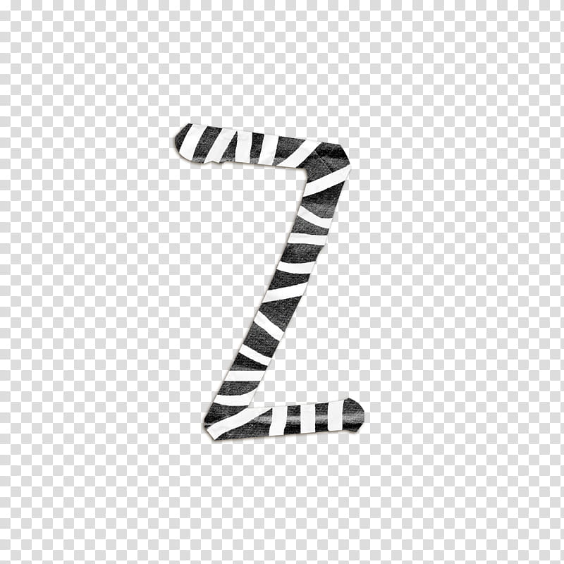 Freaky, black and white Z text transparent background PNG clipart