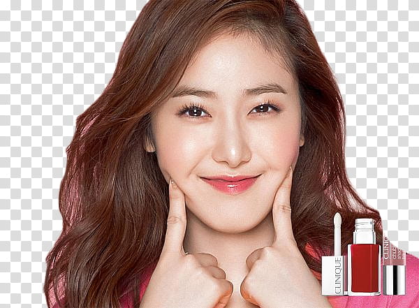 Sinb GFriend Clinique, woman in pink top transparent background PNG clipart