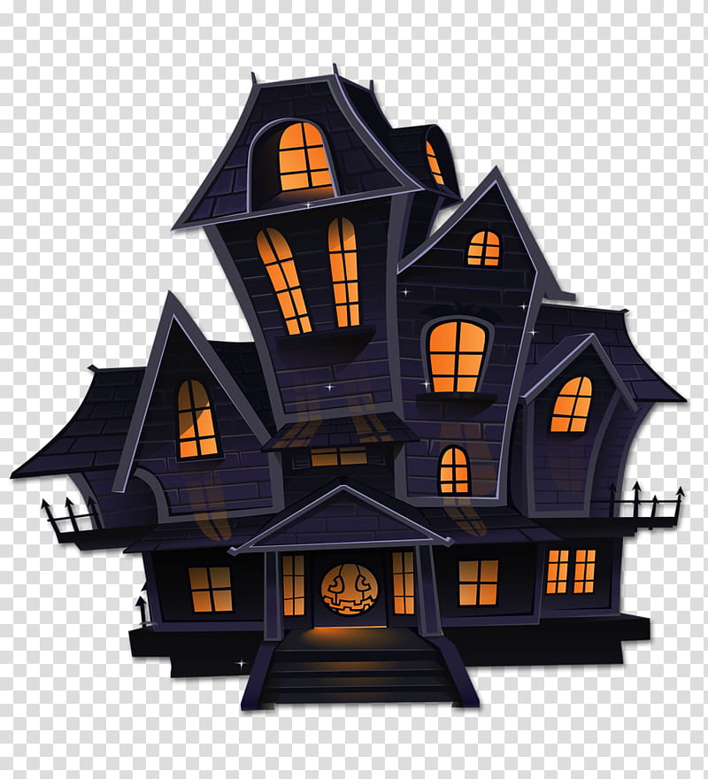 Halloween Haunted House, Halloween , Haunted Attraction, Ghost, Home, Building, Facade transparent background PNG clipart