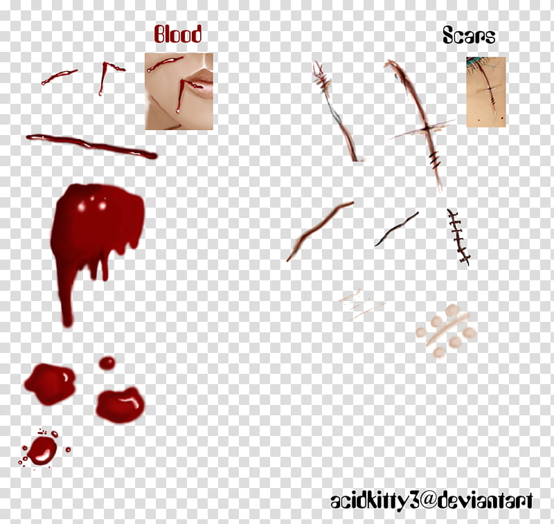 Free Blood and Scars, blood and scar transparent background PNG clipart