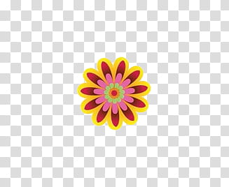 Summer , yellow and pink flower transparent background PNG clipart