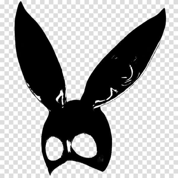 Ariana Grande Dangerous Woman, black bunny mask transparent background PNG clipart