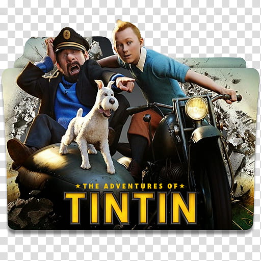 The Adventures of Tintin  Folder Icon , DAY..U () transparent background PNG clipart