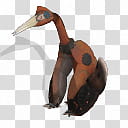 Spore creature Quetzalcoatlus standing transparent background PNG clipart