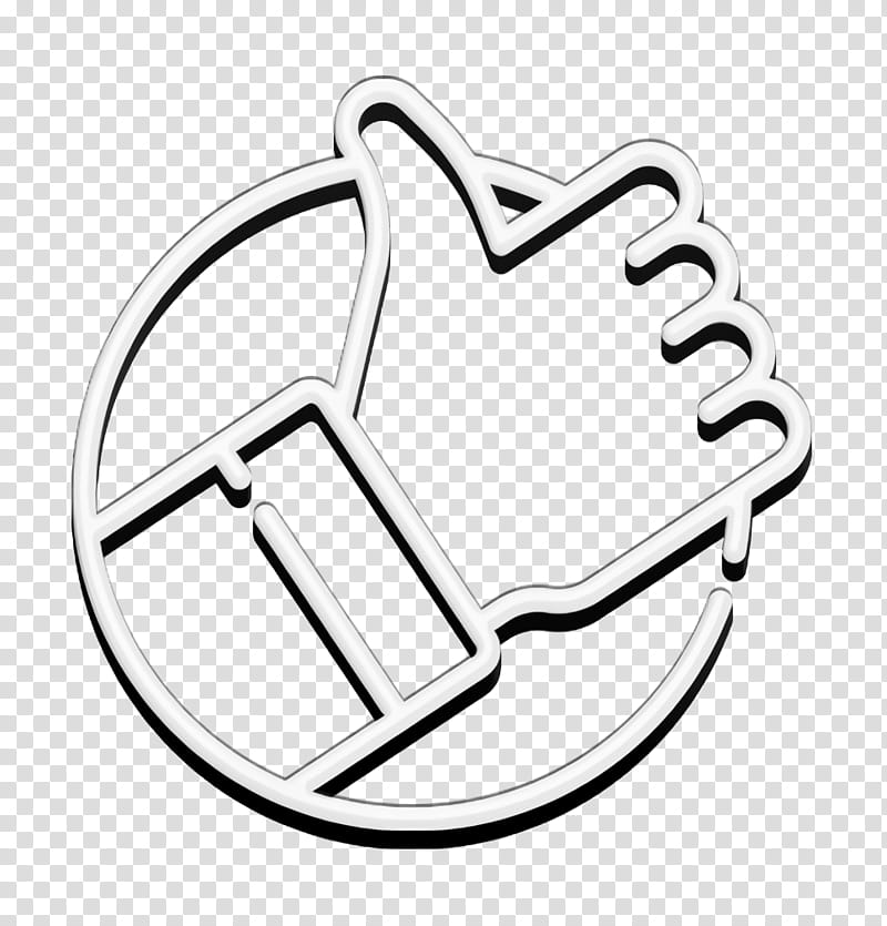 Positive vote icon Voting icon Good icon, Hand, Finger, Coloring Book, Gesture transparent background PNG clipart