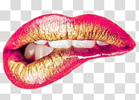 , woman bite her red lips transparent background PNG clipart