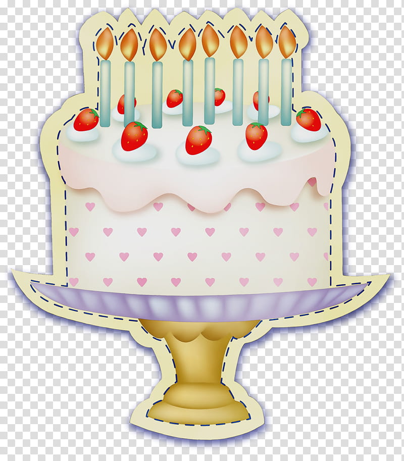 Cake Happy Birthday, Watercolor, Paint, Wet Ink, Birthday
, Birthday Cake, Greeting Note Cards, Happy Birthday transparent background PNG clipart