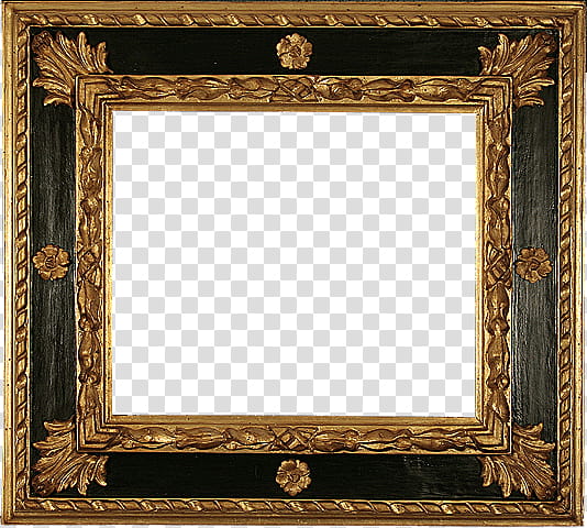 Antique Frames s, black and brown wooden frame transparent background PNG clipart