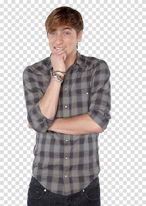 Kendall Schmidt HQ, man wearing gray and black sport shirt transparent background PNG clipart