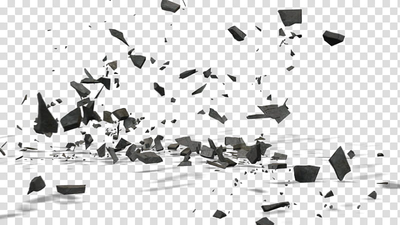 Cement Collapse, black and white transparent background PNG clipart