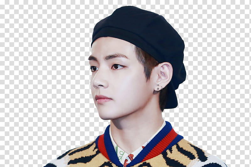 Taehyung V BTS, BTS V facing sideways transparent background PNG clipart