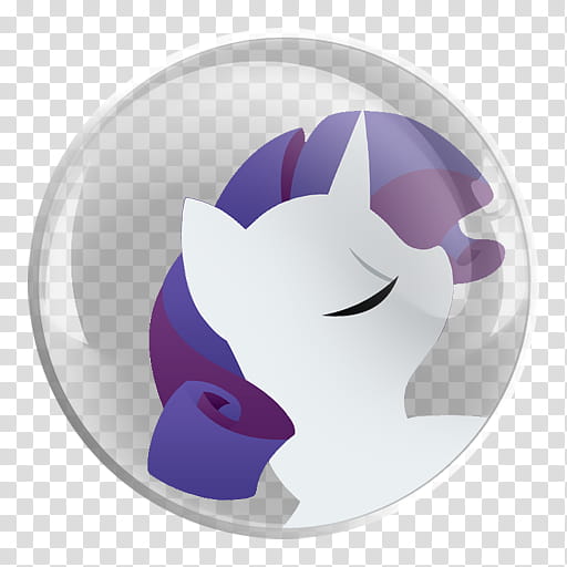 My Little Pony TS RD Rarity Glass Icons , Rarity, white and purple animal loog transparent background PNG clipart