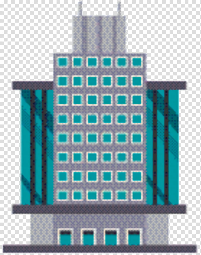 Building, Skyscraper, Teal, Turquoise, Architecture, Tower Block, City, Commercial Building transparent background PNG clipart