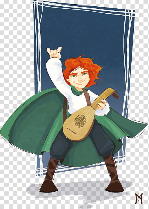 Kvothe, Lute Hero, boy playing guitar cartoon character illustration transparent background PNG clipart