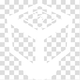 White Flat Taskbar Icons, VirtualBox, blue and white box logo transparent background PNG clipart