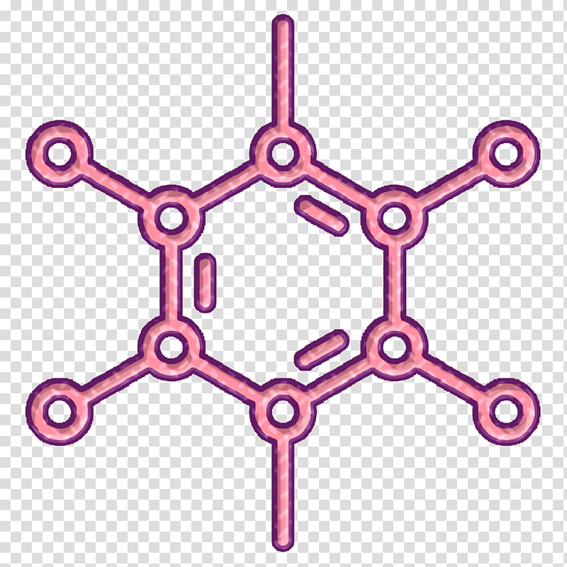 Scientific Study icon Molecular icon, Pink, Auto Part, Line, Automotive Engine Part transparent background PNG clipart