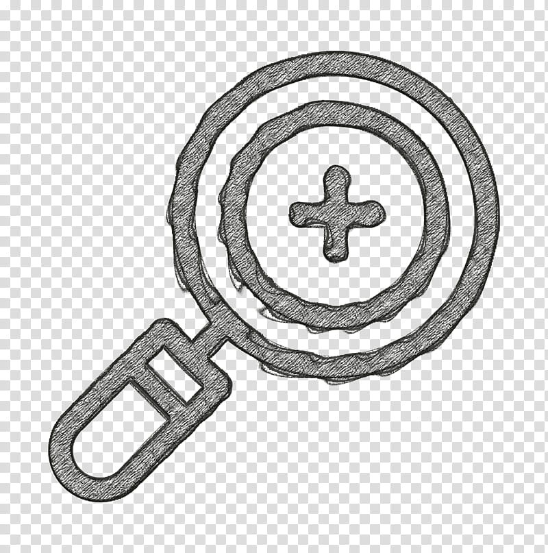 Magnifying glass icon Miscellaneous Elements icon Zoom in icon, Symbol, Locket transparent background PNG clipart