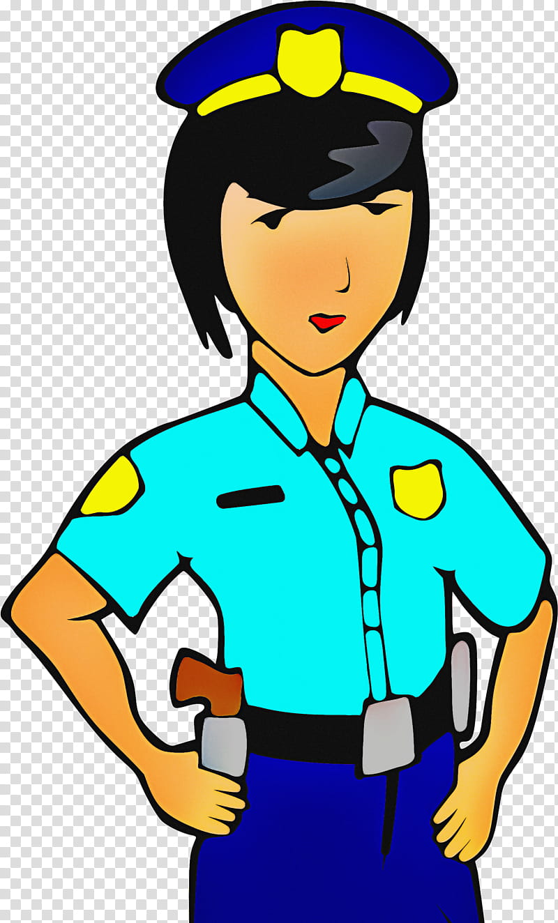 Police, Police Officer, Law Enforcement, Police Car, Cartoon, Yellow, Finger, Headgear transparent background PNG clipart