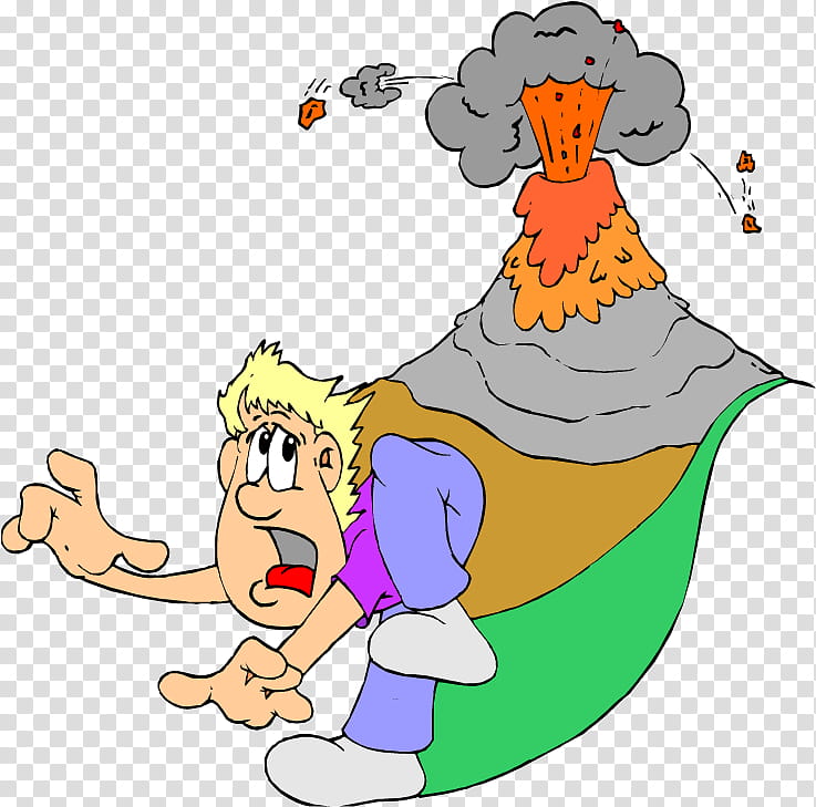 Volcano, Geography , Cartoon, Pleased transparent background PNG clipart