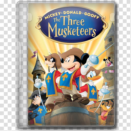 the BIG Movie Icon Collection M, Mickey, Donald, Goofy The Three Musketeers transparent background PNG clipart